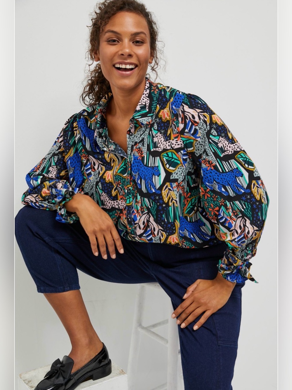 Maeve Masha Volnova Carmiel Buttondown, a collaboration from Anthropologie sz 8